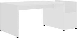 vidaXL - Salontafel - 90x45x35 - cm - bewerkt - hout - wit