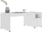 vidaXL - Salontafel - 90x45x35 - cm - bewerkt - hout - wit