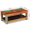vidaXL - Salontafel - 90x45x35 - cm - massief - gerecycled - hout