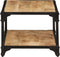 vidaXL - Salontafel - 90x45x35 - cm - massief - ruw - mangohout