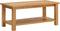 vidaXL - Salontafel - 90x45x40 - cm - massief - eikenhout