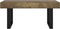 vidaXL - Salontafel - 90x45x40 - cm - MDF - en - ijzer - donkerbruin - en - zwart