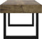 vidaXL - Salontafel - 90x45x40 - cm - MDF - en - ijzer - donkerbruin - en - zwart
