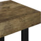 vidaXL - Salontafel - 90x45x40 - cm - MDF - en - ijzer - donkerbruin - en - zwart