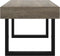 vidaXL - Salontafel - 90x45x40 - cm - MDF - en - ijzer - grijs - en - zwart