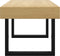 vidaXL - Salontafel - 90x45x40 - cm - MDF - en - ijzer - lichtbruin - en - zwart