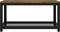 vidaXL - Salontafel - 90x45x45 - cm - MDF - en - ijzer - donkerbruin - en - zwart