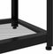 vidaXL - Salontafel - 90x45x45 - cm - MDF - en - ijzer - grijs - en - zwart