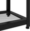 vidaXL - Salontafel - 90x45x45 - cm - MDF - en - ijzer - lichtbruin - en - zwart