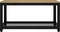 vidaXL - Salontafel - 90x45x45 - cm - MDF - en - ijzer - lichtbruin - en - zwart