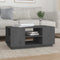 vidaXL - Salontafel - 90x49x40,5 - cm - massief - grenenhout - grijs