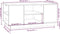 vidaXL - Salontafel - 90x49x40,5 - cm - massief - grenenhout - grijs