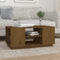 vidaXL - Salontafel - 90x49x40,5 - cm - massief - grenenhout - honingbruin