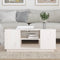 vidaXL - Salontafel - 90x49x40,5 - cm - massief - grenenhout - wit
