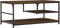 vidaXL - Salontafel - 90x49x40 - cm - bewerkt - hout - bruin - eikenkleur