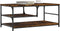 vidaXL - Salontafel - 90x49x40 - cm - bewerkt - hout - gerookt - eikenkleurig
