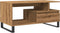 vidaXL - Salontafel - 90x49x45 - cm - bewerkt - hout - artisanaal - eikenkleurig