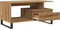 vidaXL - Salontafel - 90x49x45 - cm - bewerkt - hout - artisanaal - eikenkleurig