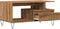 vidaXL - Salontafel - 90x49x45 - cm - bewerkt - hout - artisanaal - eikenkleurig