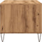 vidaXL - Salontafel - 90x49x45 - cm - bewerkt - hout - artisanaal - eikenkleurig