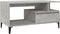 vidaXL - Salontafel - 90x49x45 - cm - bewerkt - hout - betongrijs