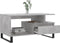 vidaXL - Salontafel - 90x49x45 - cm - bewerkt - hout - betongrijs
