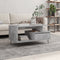 vidaXL - Salontafel - 90x49x45 - cm - bewerkt - hout - betongrijs