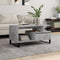 vidaXL - Salontafel - 90x49x45 - cm - bewerkt - hout - betongrijs