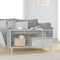 vidaXL - Salontafel - 90x49x45 - cm - bewerkt - hout - betongrijs