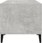 vidaXL - Salontafel - 90x49x45 - cm - bewerkt - hout - betongrijs