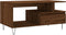 vidaXL - Salontafel - 90x49x45 - cm - bewerkt - hout - bruineiken