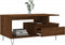 vidaXL - Salontafel - 90x49x45 - cm - bewerkt - hout - bruineiken