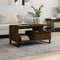 vidaXL - Salontafel - 90x49x45 - cm - bewerkt - hout - bruineiken