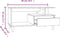 vidaXL - Salontafel - 90x49x45 - cm - bewerkt - hout - bruineiken