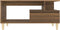 vidaXL - Salontafel - 90x49x45 - cm - bewerkt - hout - bruineiken