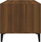 vidaXL - Salontafel - 90x49x45 - cm - bewerkt - hout - bruineiken