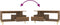 vidaXL - Salontafel - 90x49x45 - cm - bewerkt - hout - bruineiken