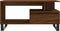 vidaXL - Salontafel - 90x49x45 - cm - bewerkt - hout - bruineiken