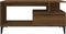 vidaXL - Salontafel - 90x49x45 - cm - bewerkt - hout - bruineiken