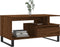 vidaXL - Salontafel - 90x49x45 - cm - bewerkt - hout - bruineiken