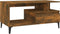 vidaXL - Salontafel - 90x49x45 - cm - bewerkt - hout - gerookt - eikenkleurig