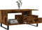 vidaXL - Salontafel - 90x49x45 - cm - bewerkt - hout - gerookt - eikenkleurig