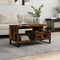 vidaXL - Salontafel - 90x49x45 - cm - bewerkt - hout - gerookt - eikenkleurig