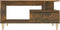 vidaXL - Salontafel - 90x49x45 - cm - bewerkt - hout - gerookt - eikenkleurig