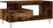 vidaXL - Salontafel - 90x49x45 - cm - bewerkt - hout - gerookt - eikenkleurig