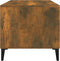 vidaXL - Salontafel - 90x49x45 - cm - bewerkt - hout - gerookt - eikenkleurig