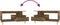 vidaXL - Salontafel - 90x49x45 - cm - bewerkt - hout - gerookt - eikenkleurig