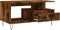 vidaXL - Salontafel - 90x49x45 - cm - bewerkt - hout - gerookt - eikenkleurig
