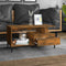 vidaXL - Salontafel - 90x49x45 - cm - bewerkt - hout - gerookt - eikenkleurig