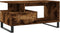 vidaXL - Salontafel - 90x49x45 - cm - bewerkt - hout - gerookt - eikenkleurig